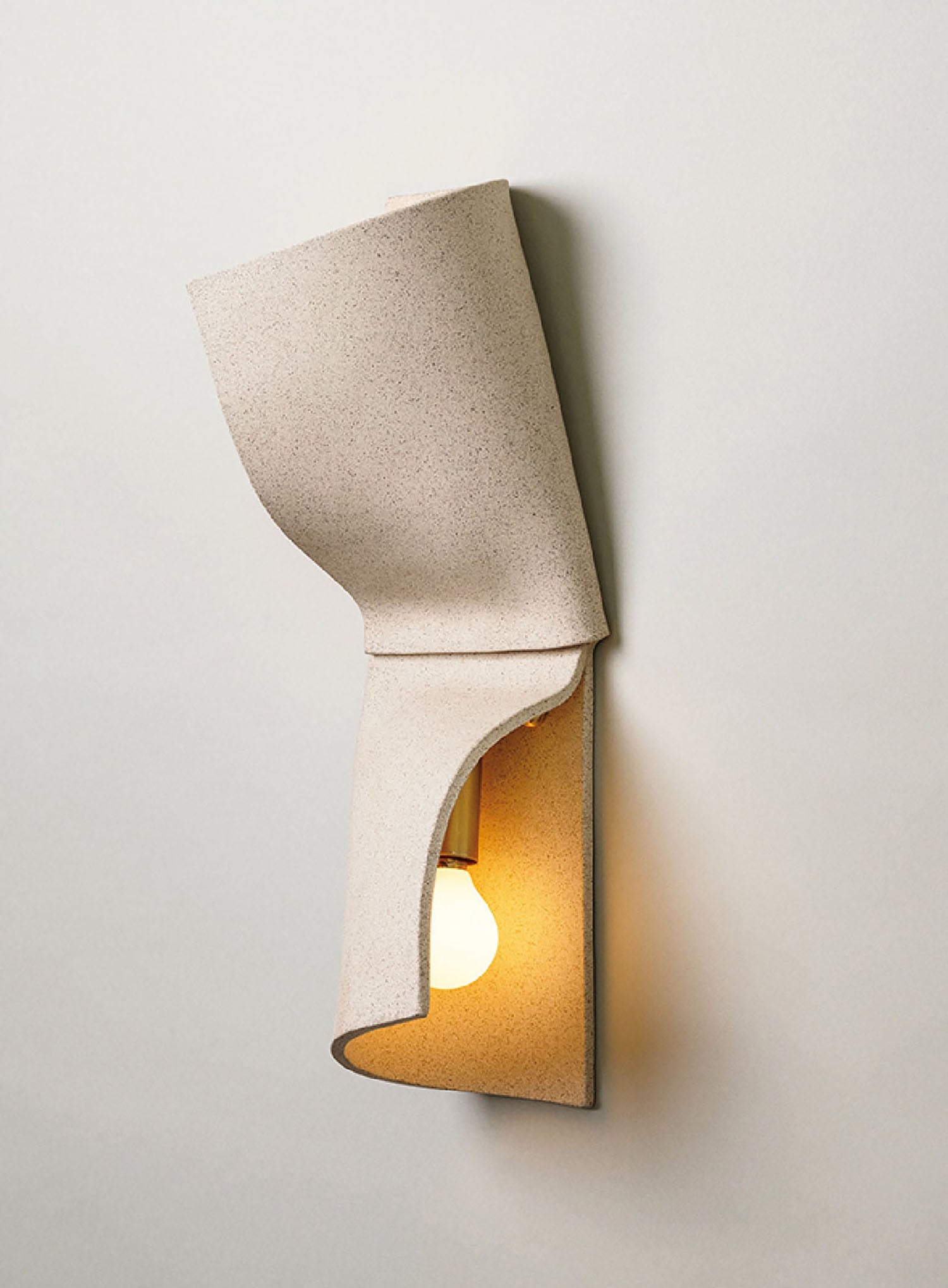 A light that is on the wall.