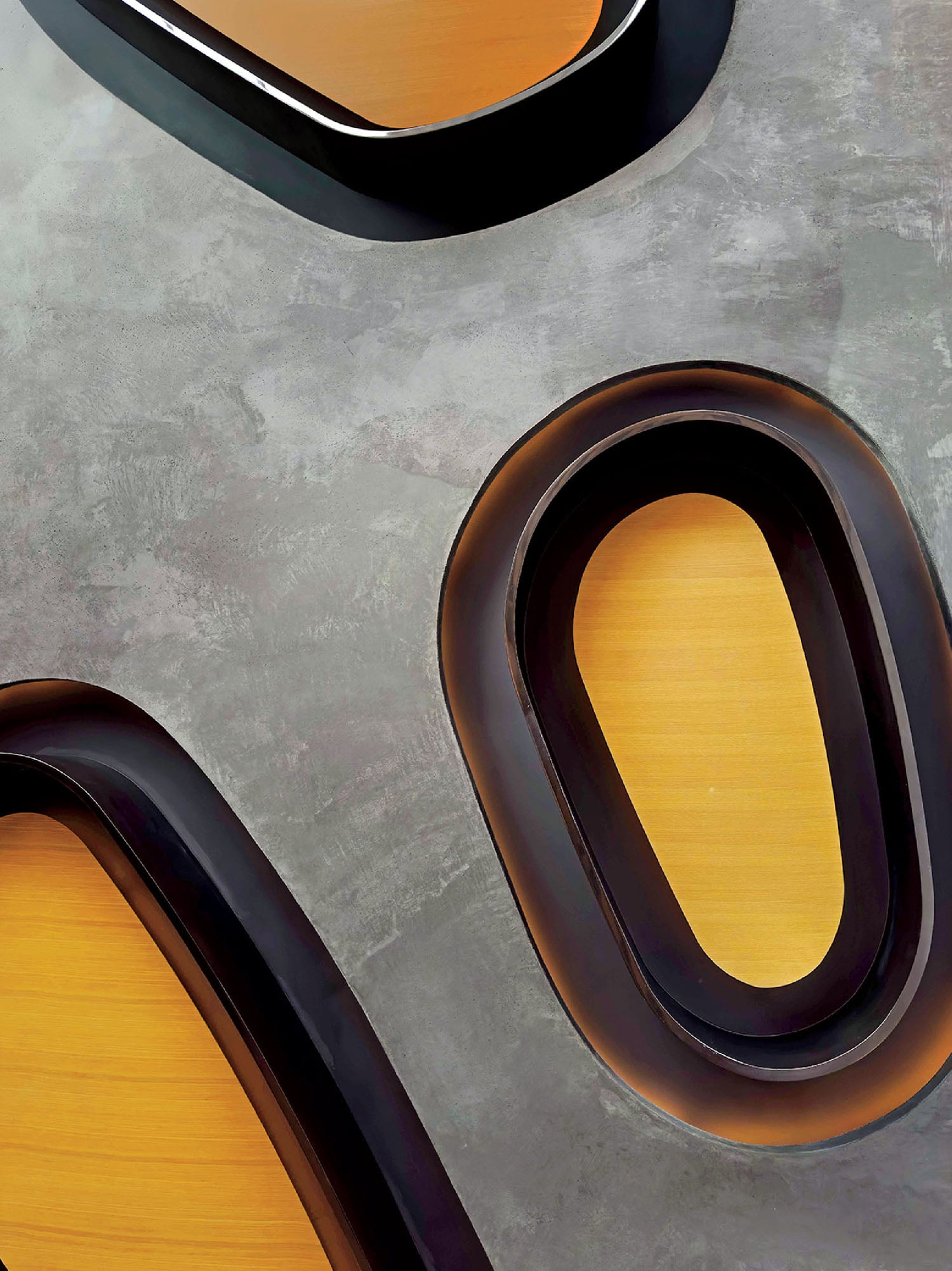 A close up of a table with a number of letters.