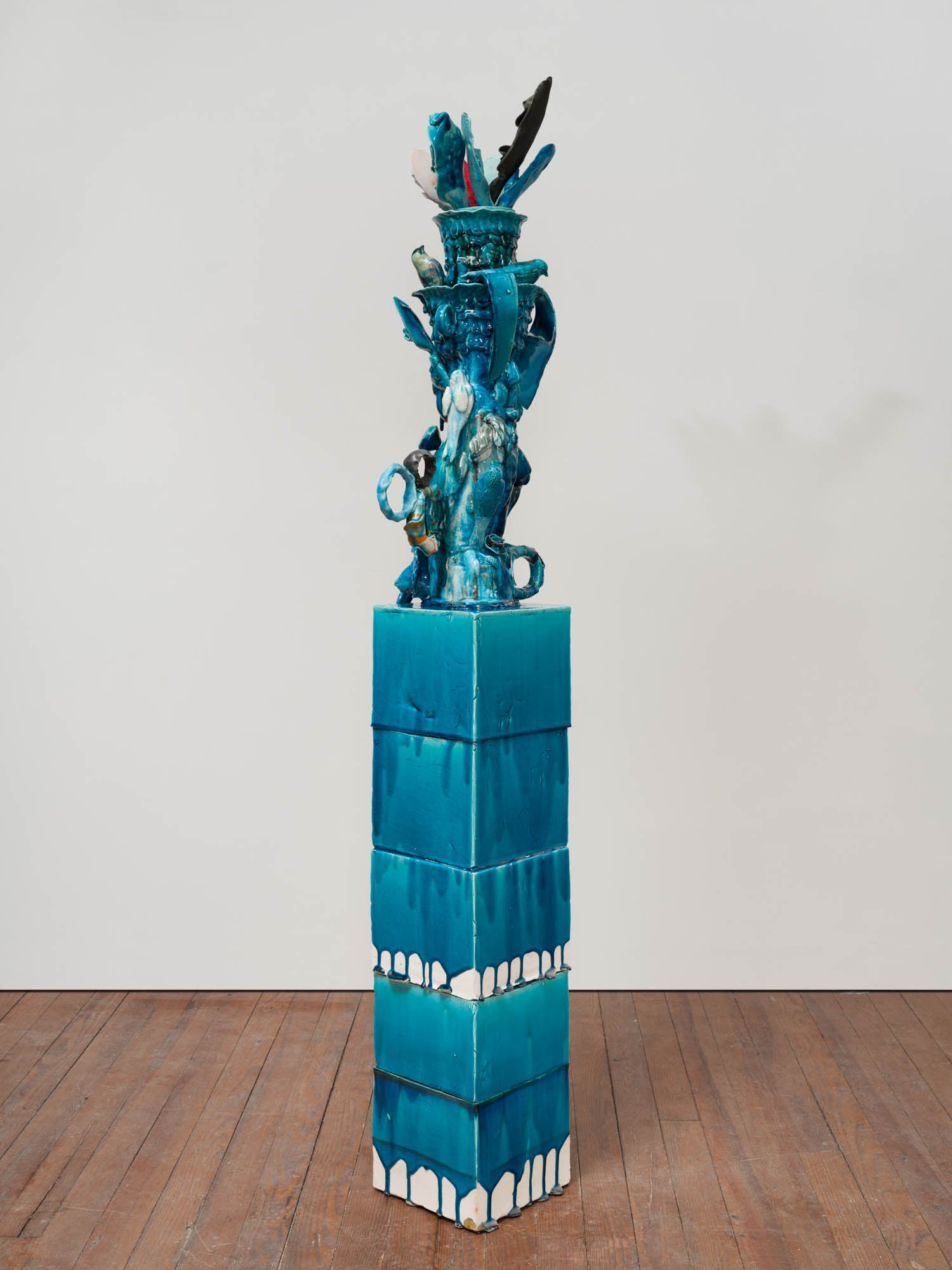 blue sculpture
