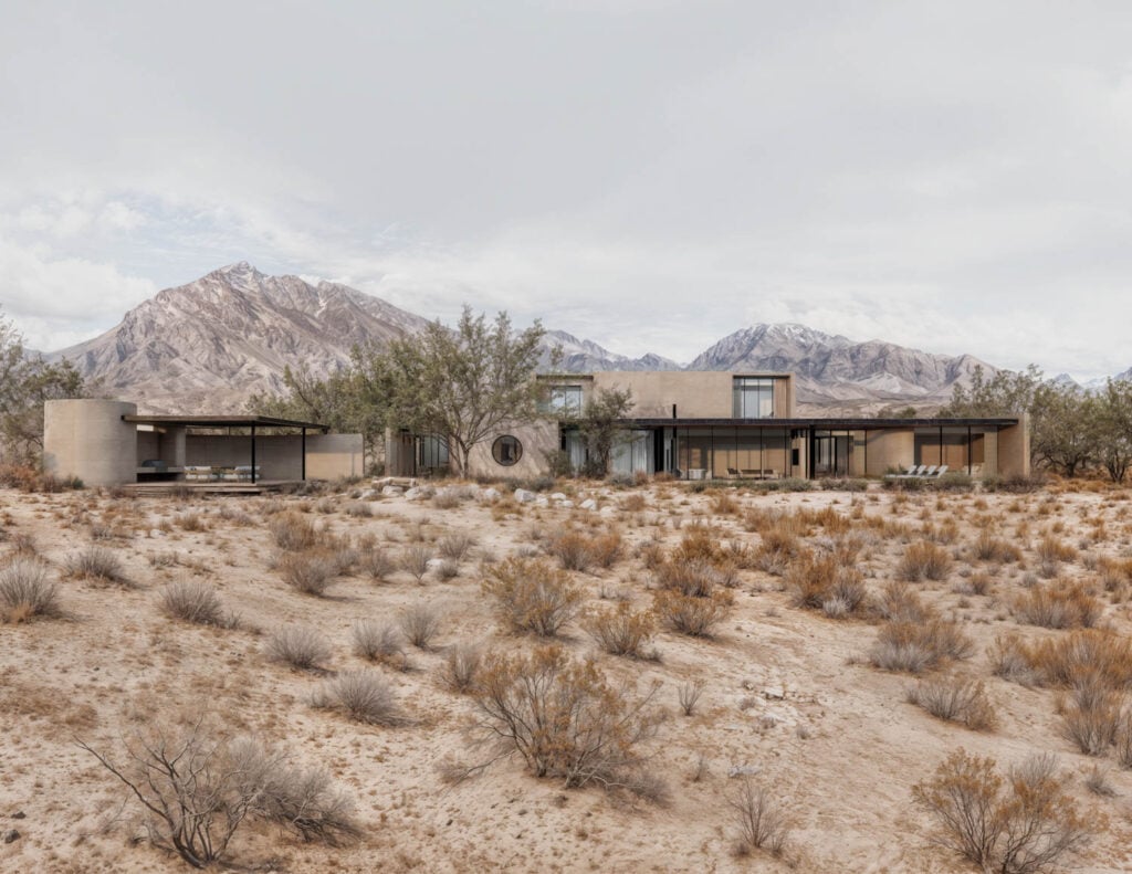 exterior facade of desert home