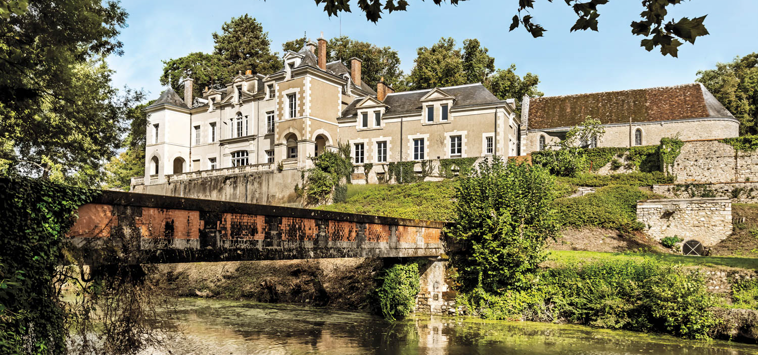 view of the chateau with river
